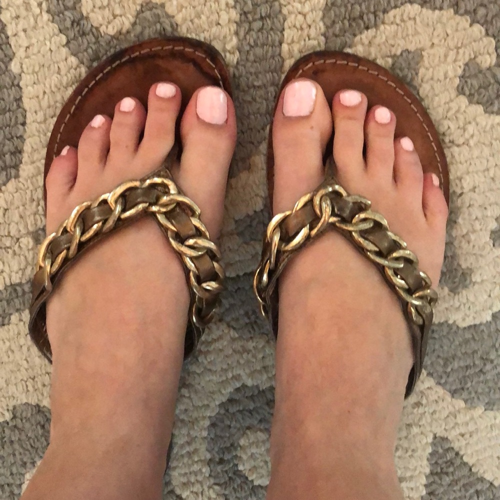 Guess gold sandals